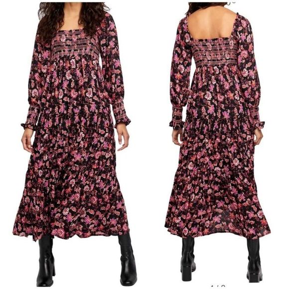 Free People Dresses & Skirts - Free People Sweet Escapade Boho Maxi Dress Size M